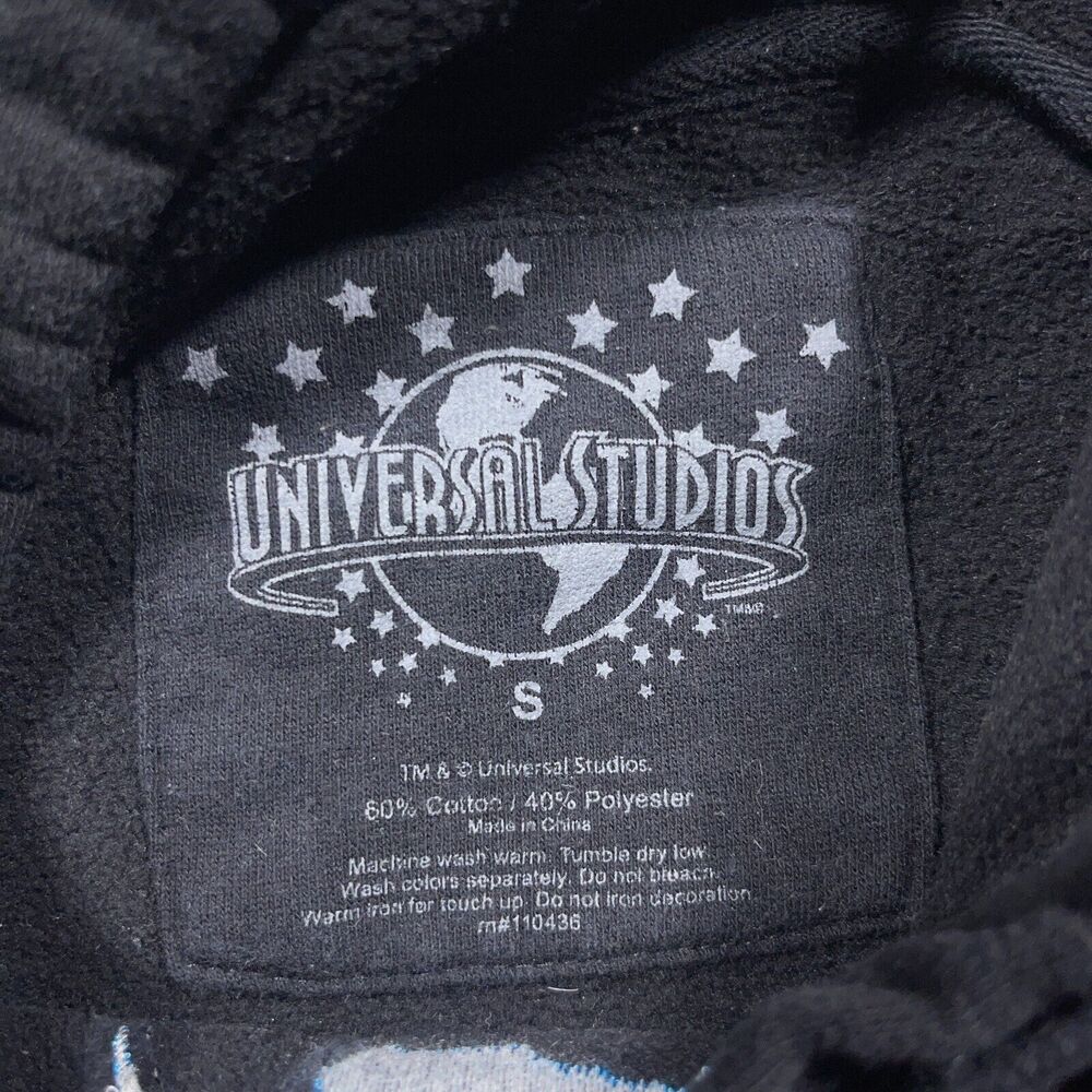 Universal Studios Hoodie‎ Men Small Black Hooded Graphic Long Sleeve - Picture 6 of 8